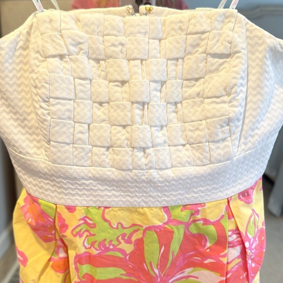 Lilly Pulitzer Betsy dress star fruit with baker weave size 0 - Picture 3 of 8